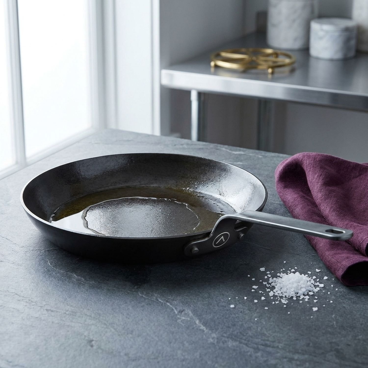 Atelier Carbon Steel Skillet & Care Set