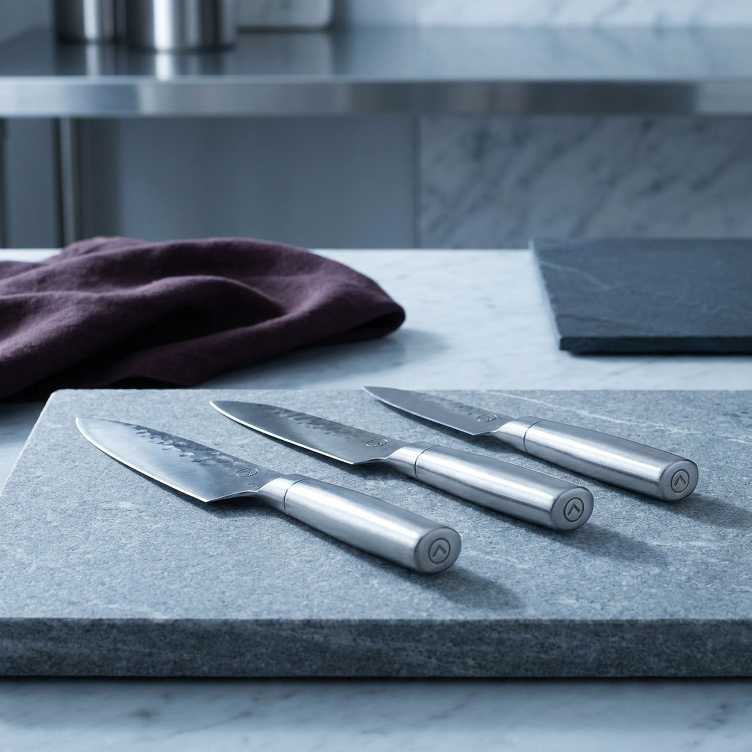 Atelier Forged Steel Knife Trio