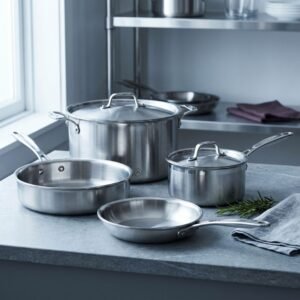 Atelier 5-Ply Clad Cookware Set, 5-Piece