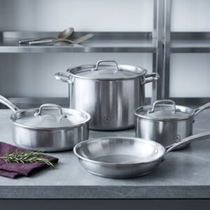 Atelier 5-Ply Clad Cookware Set, 7-Piece