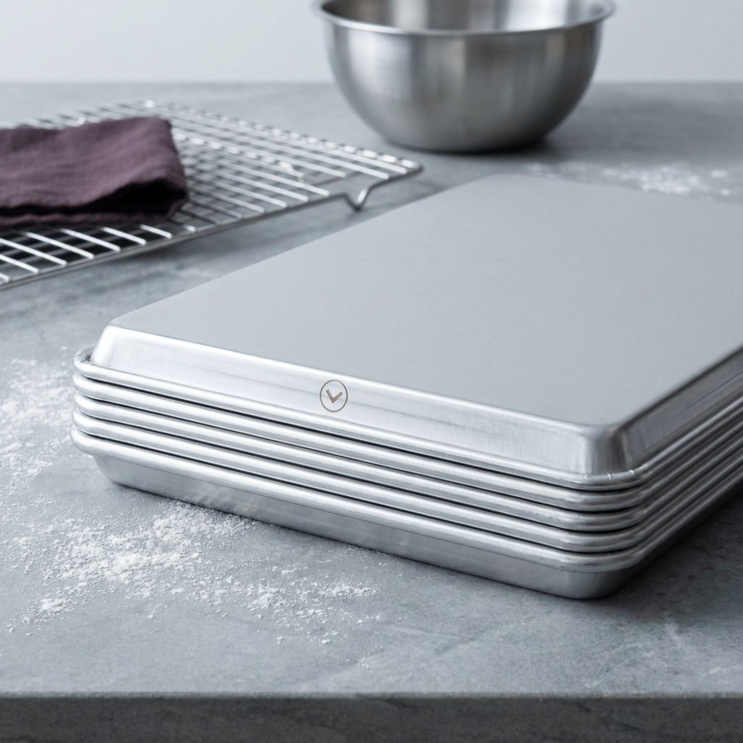 Atelier Aluminized Steel Quarter Sheet Set of 4
