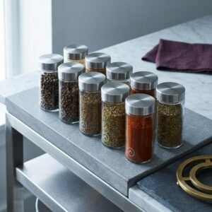 Range Glass Spice Jar Set of 12